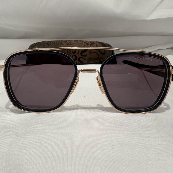 NEW! DITA SYSTEM-ONE DTS103-02-GLD-MID Gold frames w/ Brown Gradient Lens - Picture 1 of 8